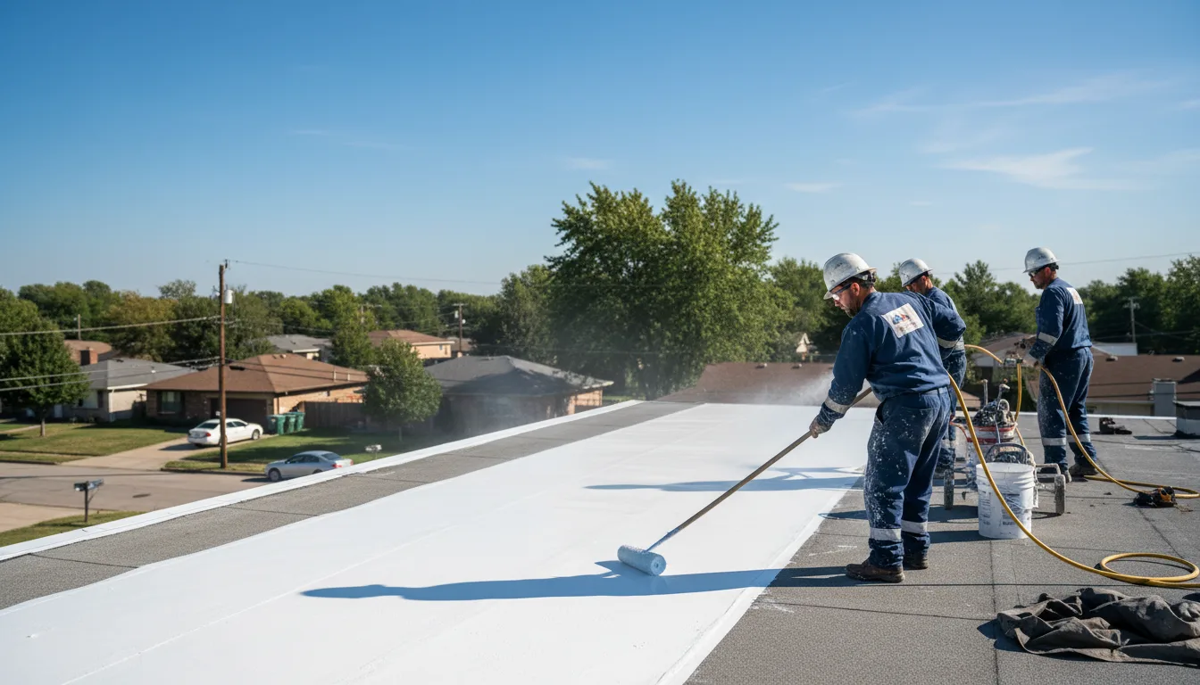 Commercial roof coating in Kenyon, RI near me